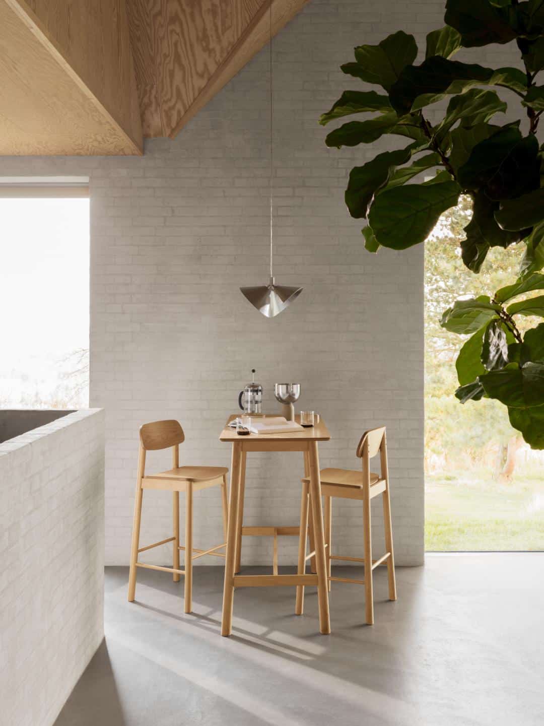 Barkruk Barlow 8211 Mat Eiken Fineer Minimale Bestelling 2 Stuks