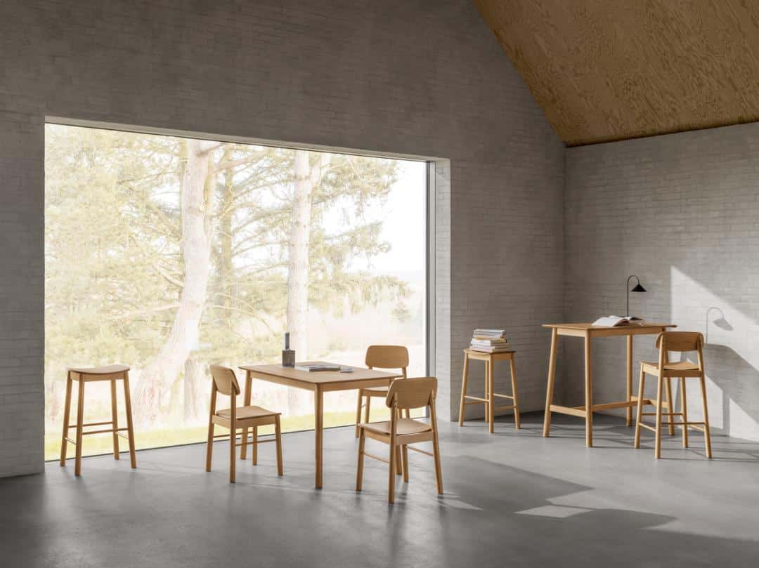 Barkruk Barlow 8211 Mat Eiken Fineer Minimale Bestelling 2 Stuks