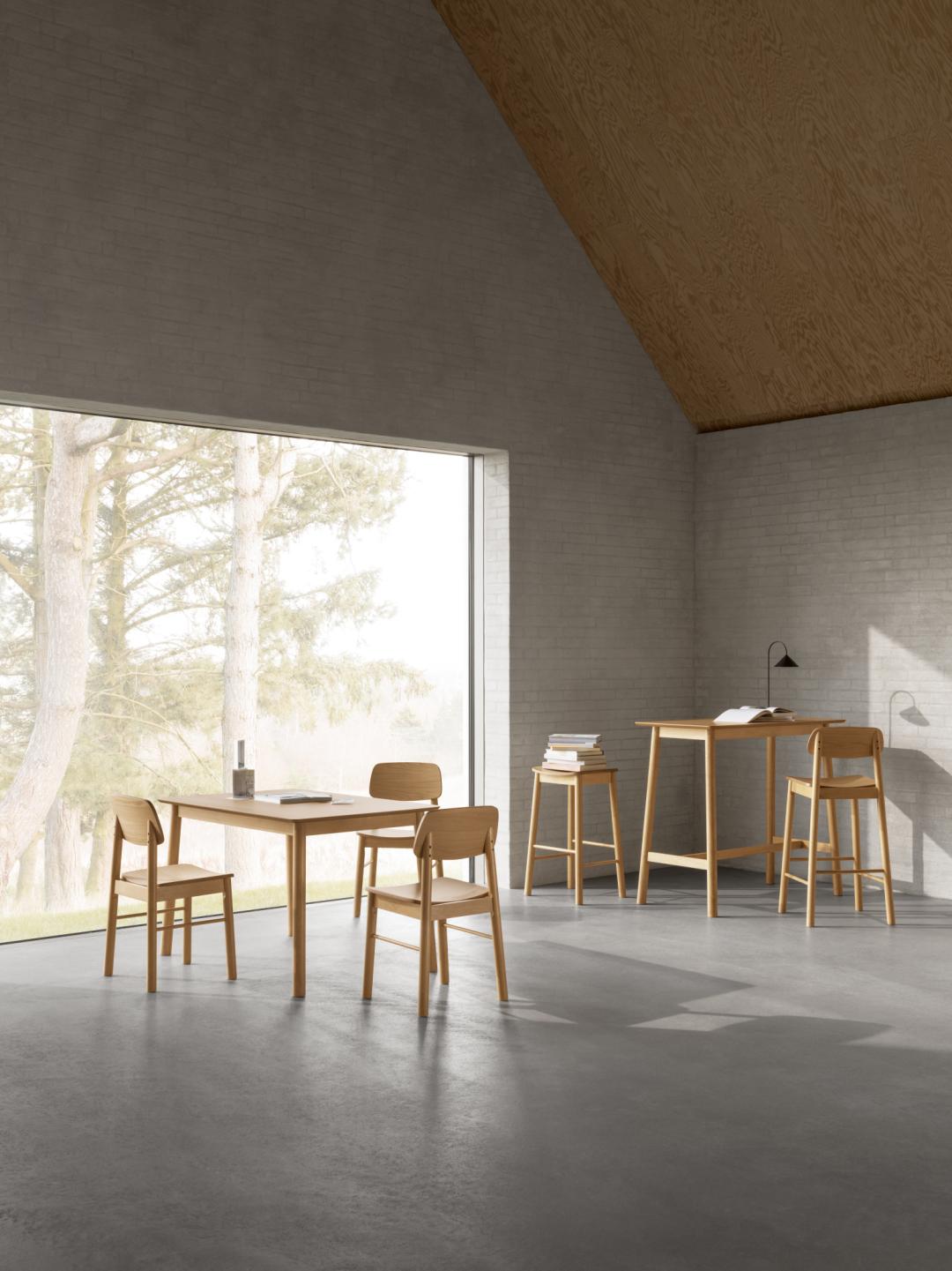 Barkruk Barlow 8211 Mat Eiken Fineer Minimale Bestelling 2 Stuks