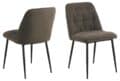 Eetkamerstoel Brooke - Stof Monza taupe - Metaal (minimale bestelling 2 stuks)