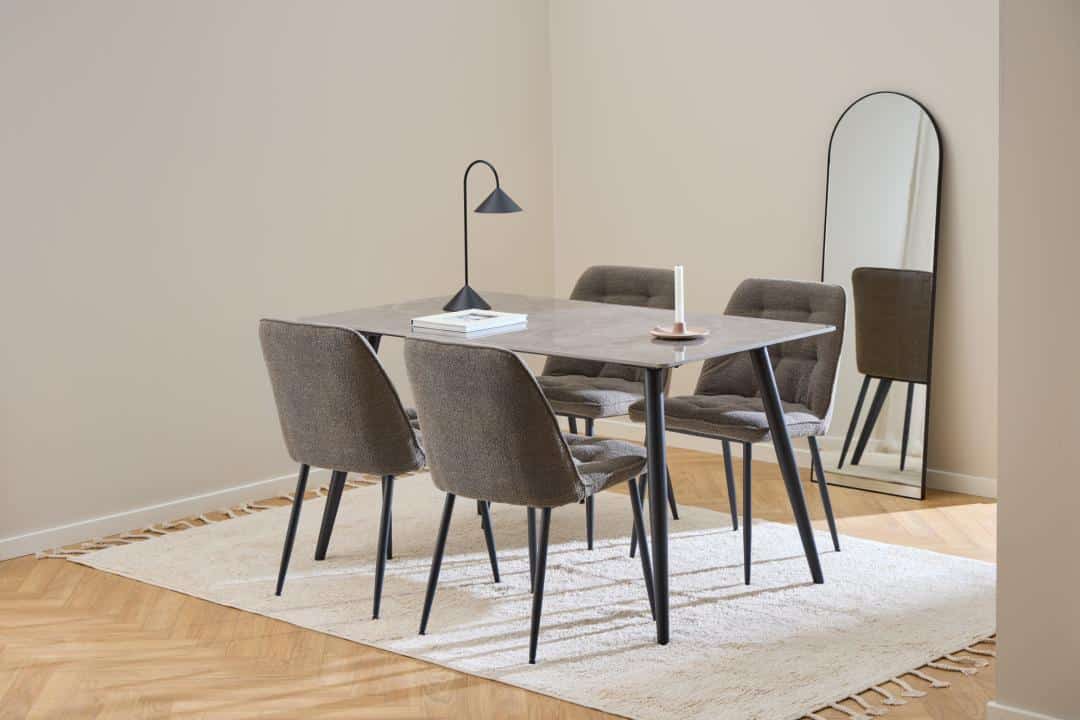 Eetkamerstoel Brooke 8211 Stof Monza Taupe 8211 Metaal Minimale Bestelling 2 Stuks Eetkamerstoel Brooke 8211 Stof Monza Taupe 8211 Metaal Minimale Bestelling 2 Stuks