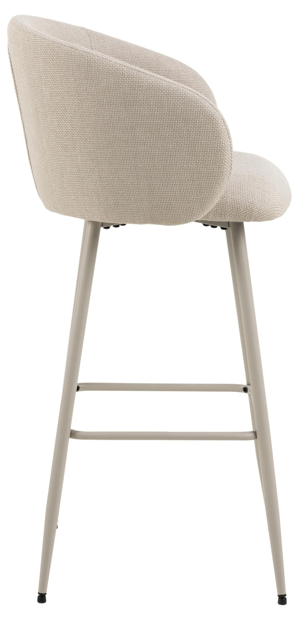 Barkruk Eleanor 8211 Stof Basel Beige 8211 Metaal