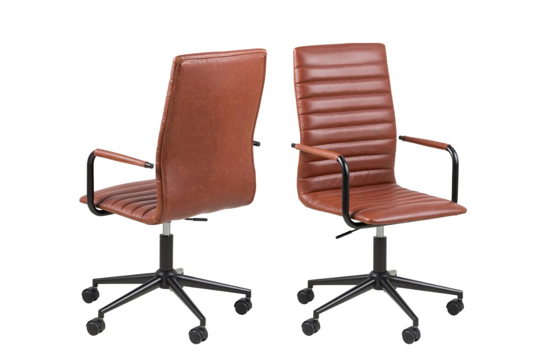 Bureaustoel Winslow 8211 Pu Vintage Brandy 8211 Verstelbaar Bureaustoel Winslow 8211 Pu Vintage Brandy 8211 Verstelbaar