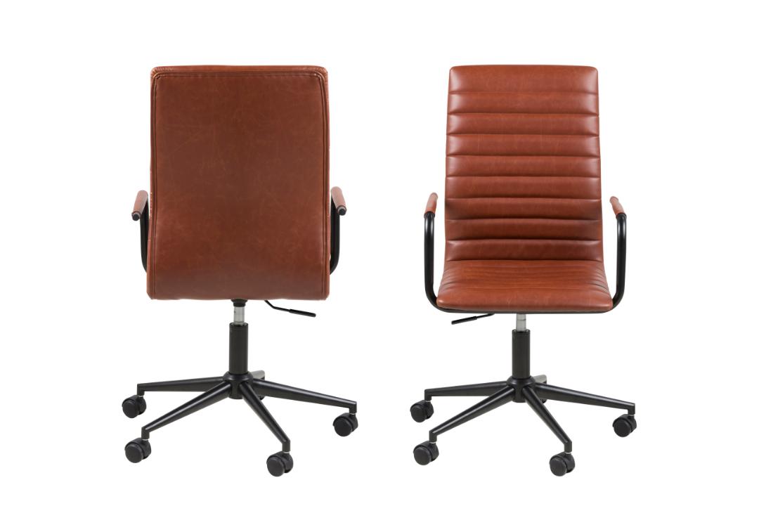 Bureaustoel Winslow 8211 Pu Vintage Brandy 8211 Verstelbaar Bureaustoel Winslow 8211 Pu Vintage Brandy 8211 Verstelbaar