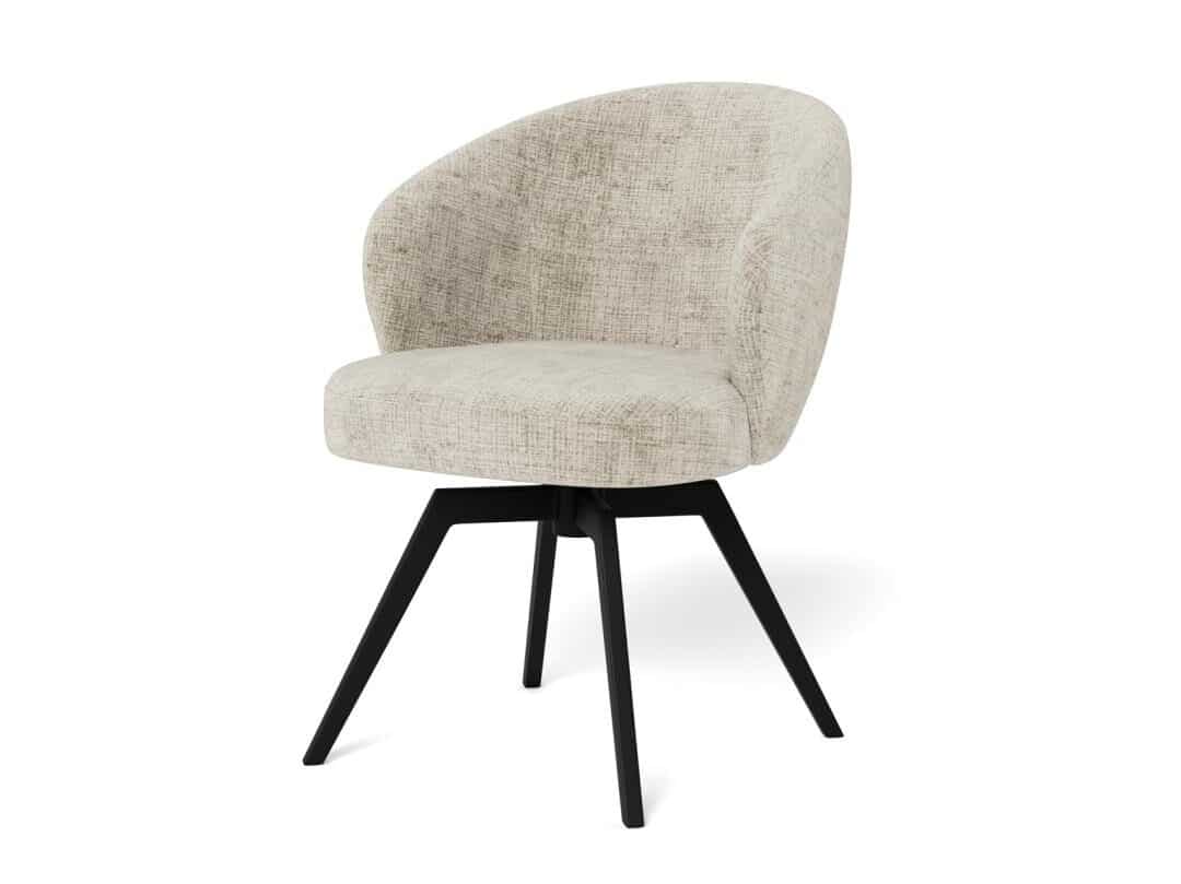 Eetkamerstoel Darlene 8211 Stof Juto Beige 8211 Zwart Metaal Eetkamerstoel Darlene 8211 Stof Juto Beige 8211 Zwart Metaal