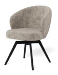 Eetkamerstoel Darlene - Stof Juta grijs - Staal