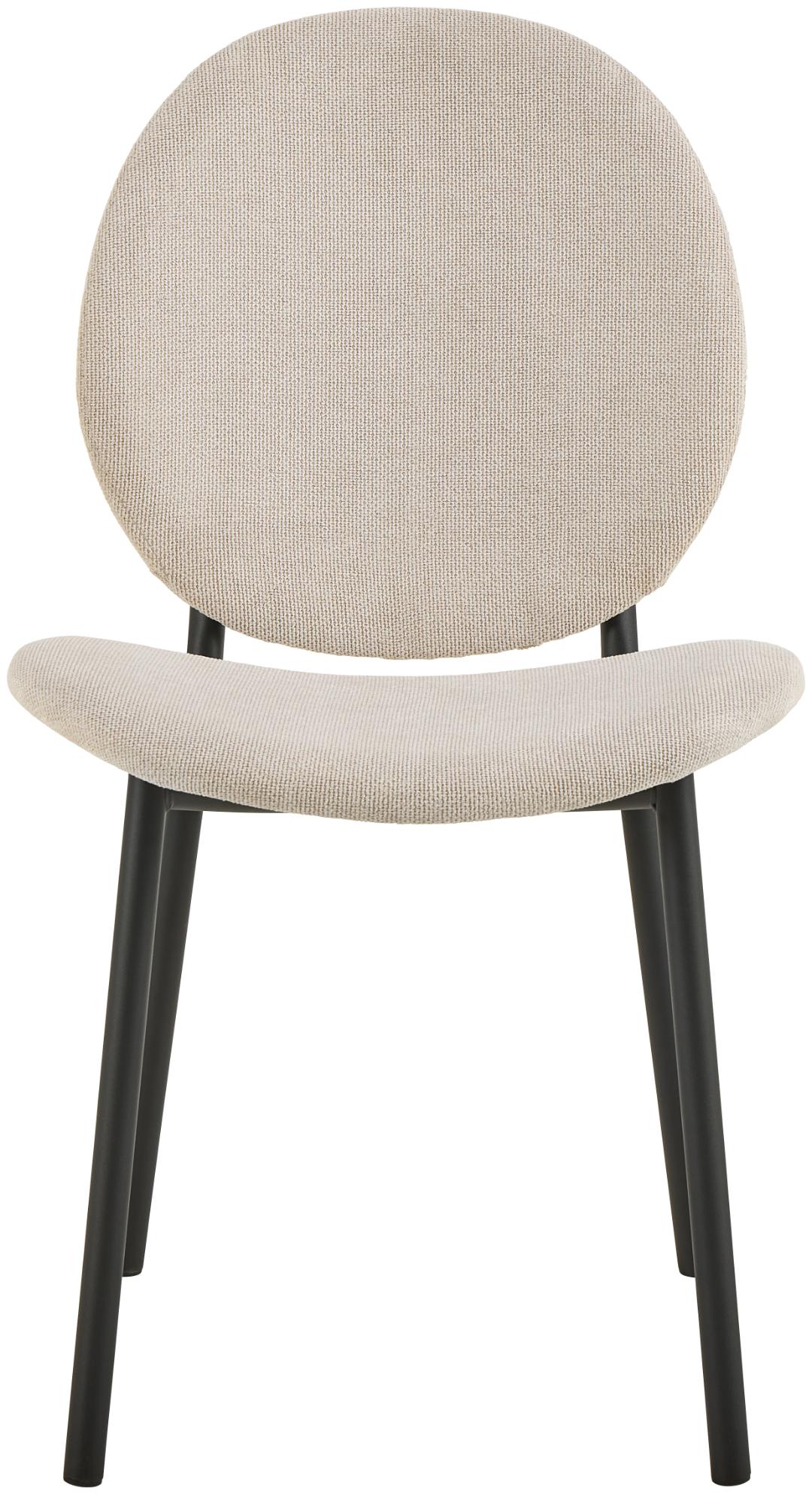 Eetkamerstoel Klif 8211 Stof Beige 8211 Metaal Bestelling Per 2 Stuks