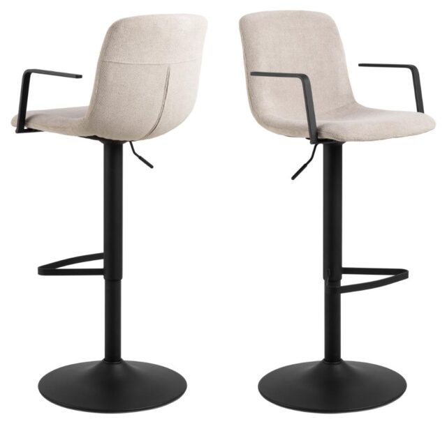 Barkruk Pablo 8211 Stof Beige Chenille 8211 Metaal Minimale Bestelling 2 Stuks
