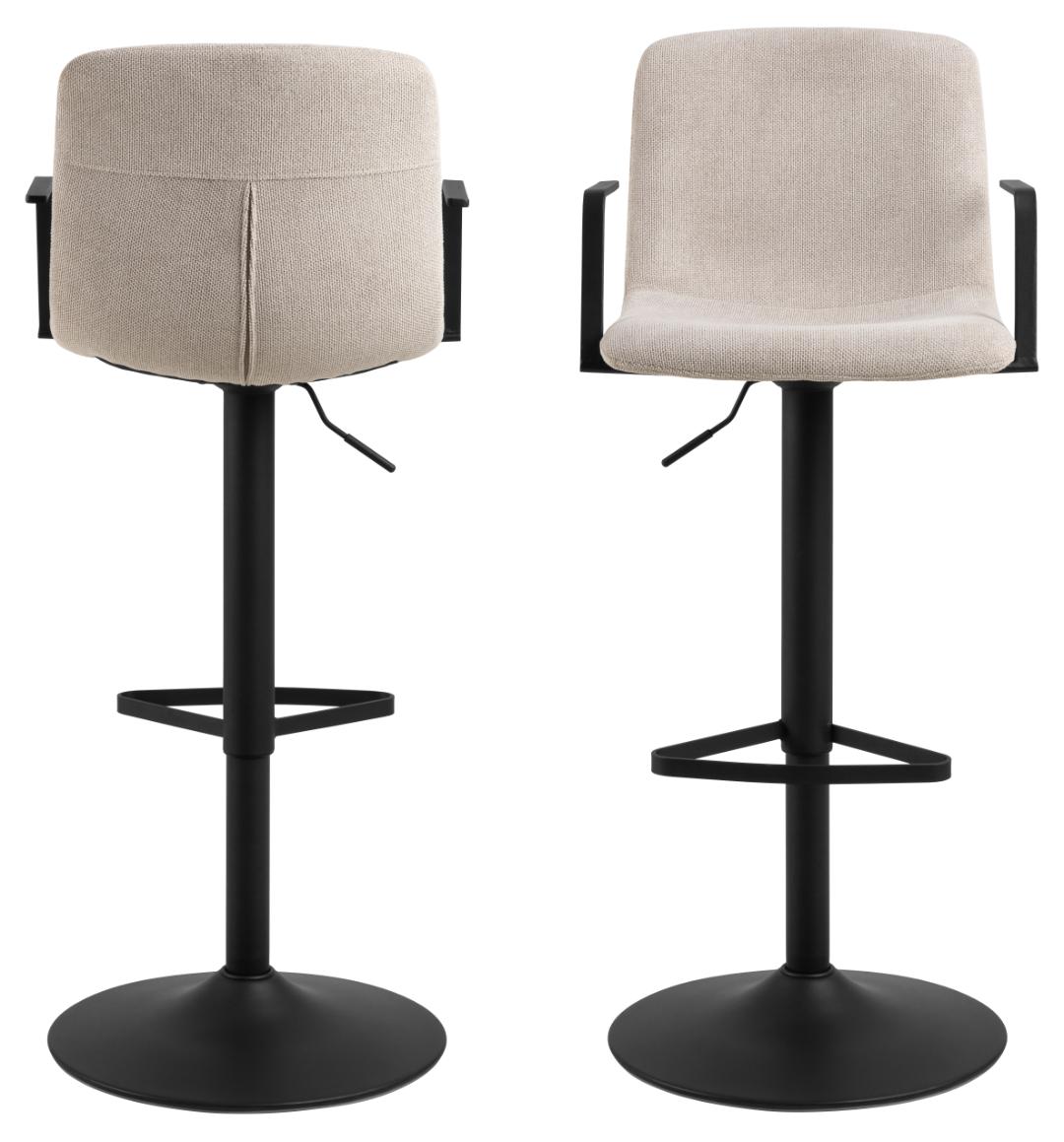 Barkruk Pablo 8211 Stof Beige Chenille 8211 Metaal Minimale Bestelling 2 Stuks