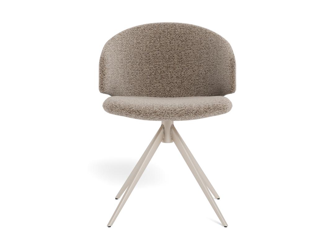 Eetkamerstoel Ella 8211 Stof Monza Beige 8211 Grijs Metaal Eetkamerstoel Ella 8211 Stof Monza Beige 8211 Grijs Metaal