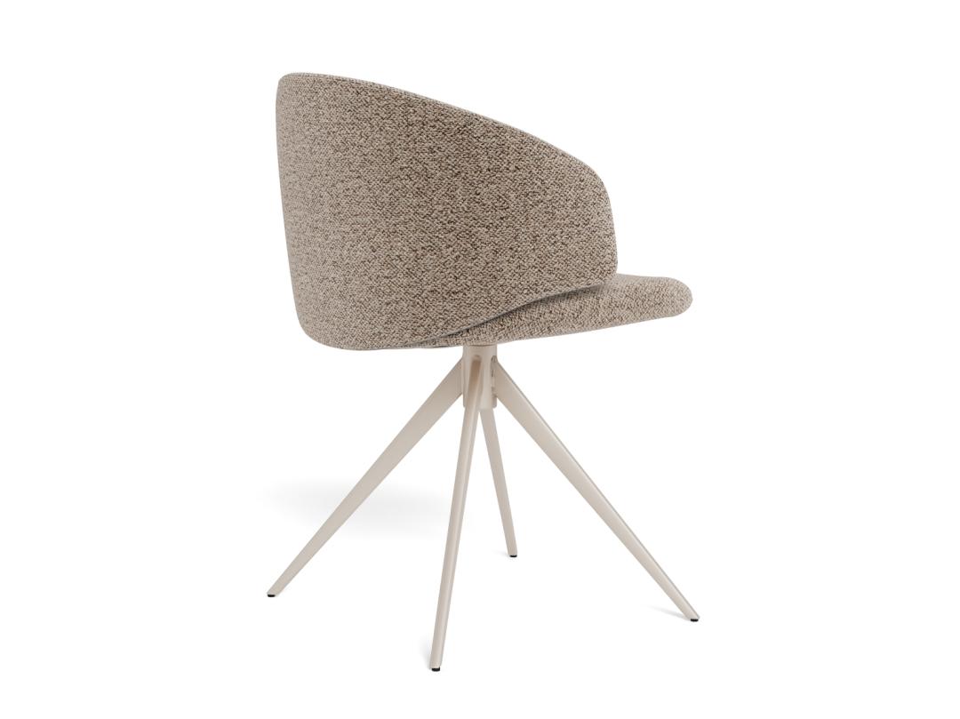 Eetkamerstoel Ella 8211 Stof Monza Beige 8211 Grijs Metaal Eetkamerstoel Ella 8211 Stof Monza Beige 8211 Grijs Metaal