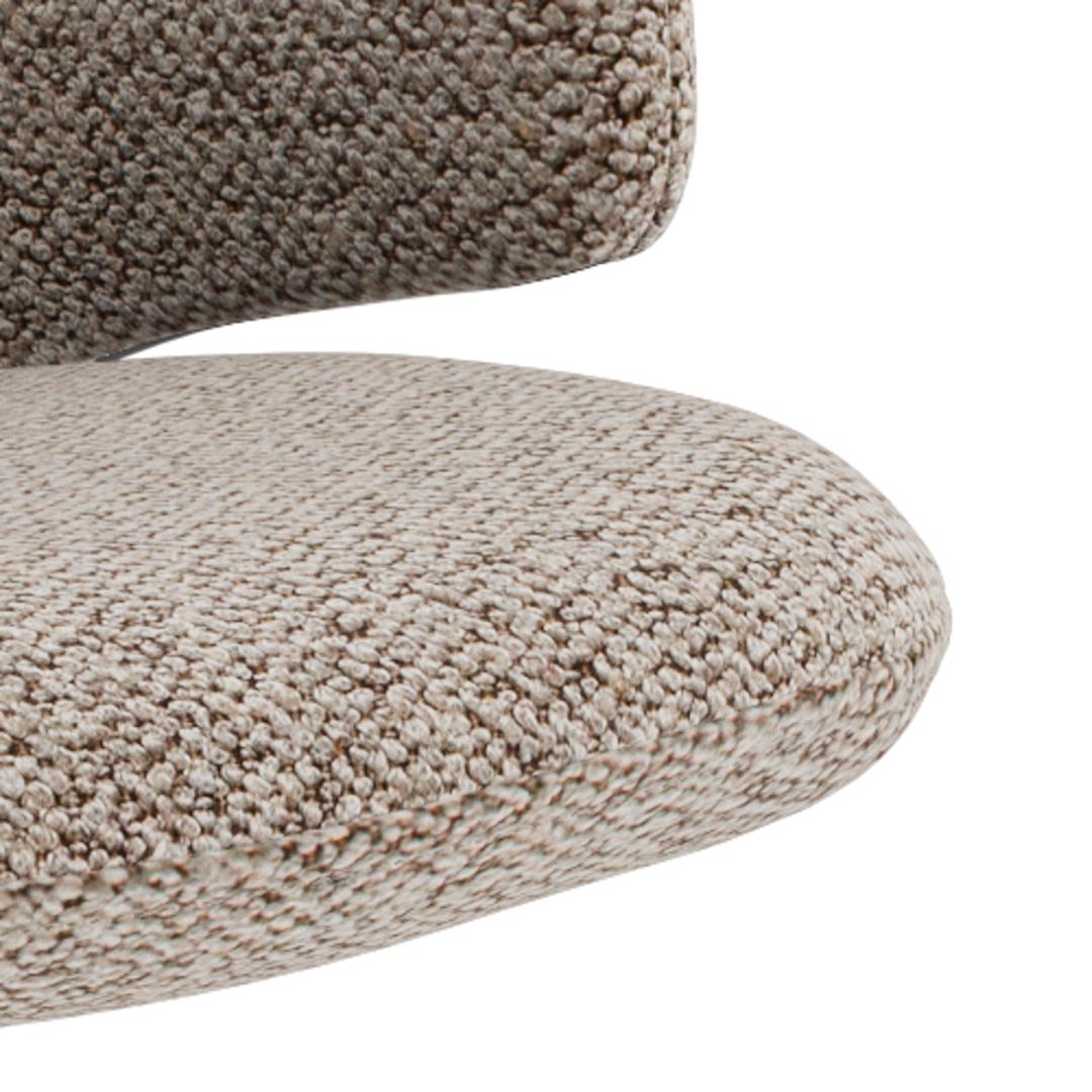 Eetkamerstoel Ella 8211 Stof Monza Beige 8211 Grijs Metaal Eetkamerstoel Ella 8211 Stof Monza Beige 8211 Grijs Metaal