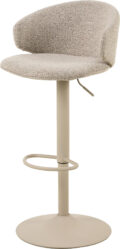 Barkruk Ella - Stof Monza beige - Metaal