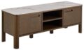 TV-dressoir Southampton - Keramiek blad - Gerookt eiken fineer