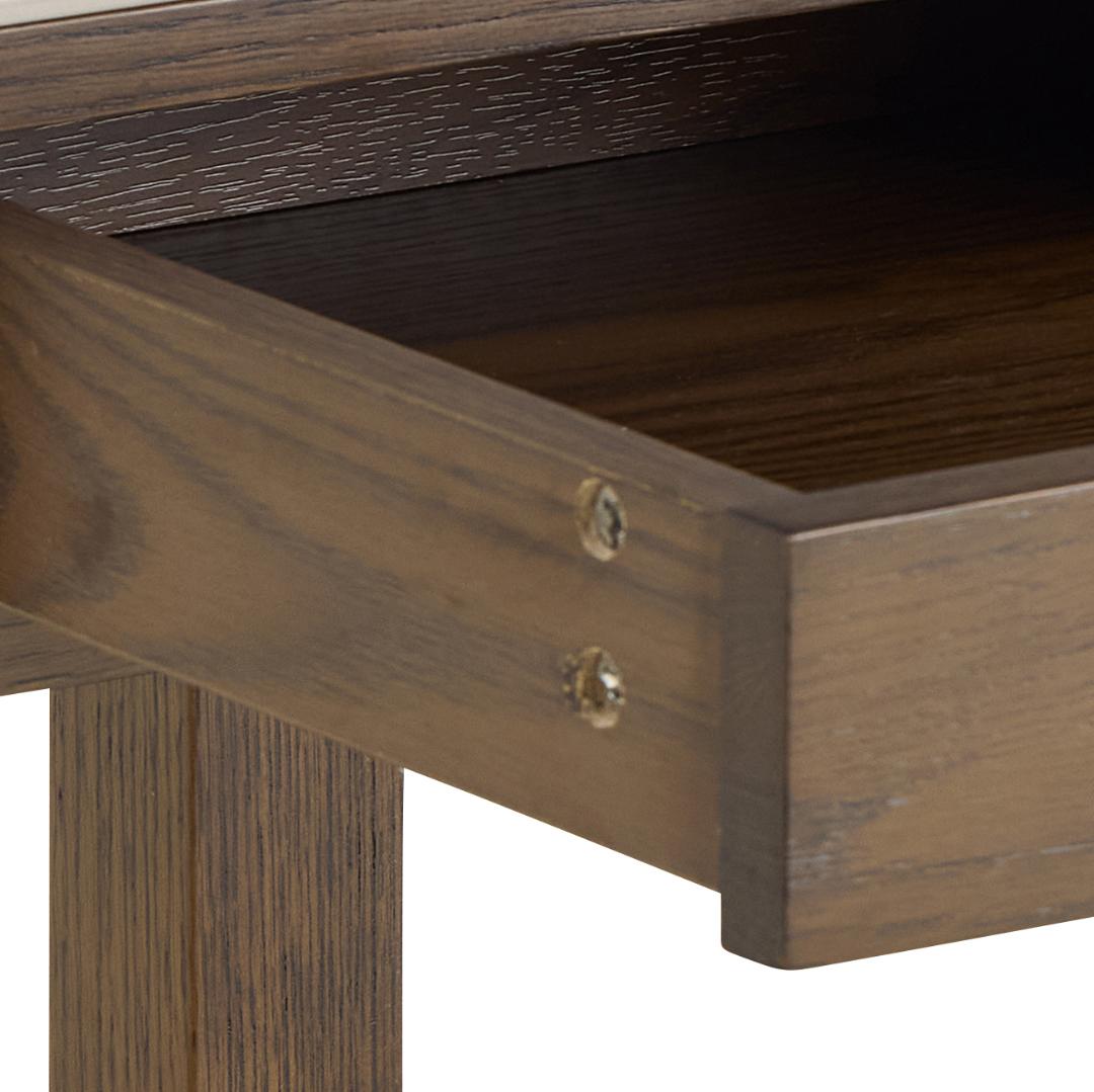 Bijzettafel Southampton 8211 Creme Keramisch Blad 8211 Eiken Fineer