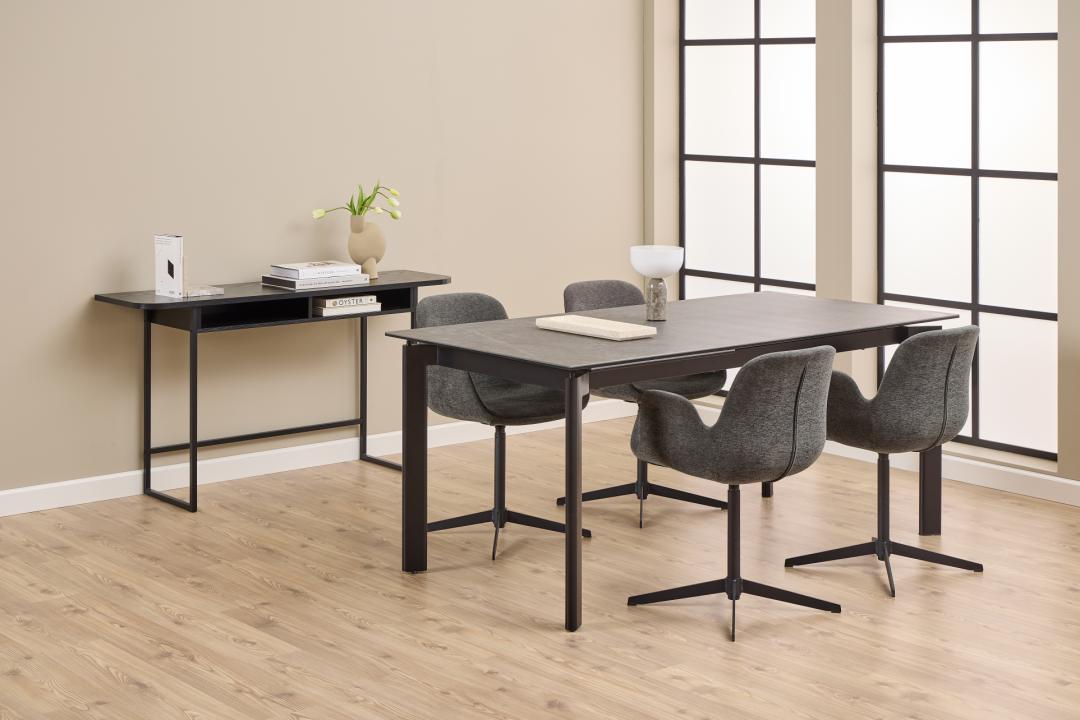 Haltafel Darlington 8211 Zwart Melamine 8211 Metaal