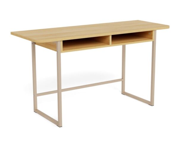 Haltafel Darlington 8211 Eiken Melamine 8211 Metaal Haltafel Darlington 8211 Eiken Melamine 8211 Metaal