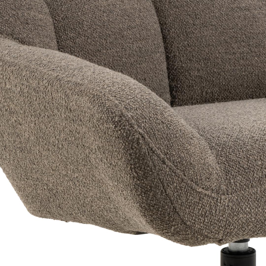 Fauteuil Paris 8211 Stof Monza Taupe 8211 Metaal Fauteuil Paris 8211 Stof Monza Taupe 8211 Metaal