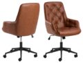 Bureaustoel Erik - PU retro Brandy