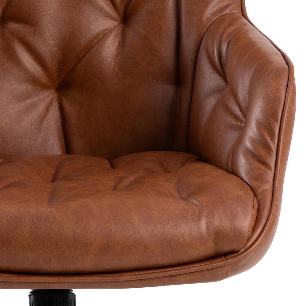 Bureaustoel Erik 8211 Pu Retro Brandy