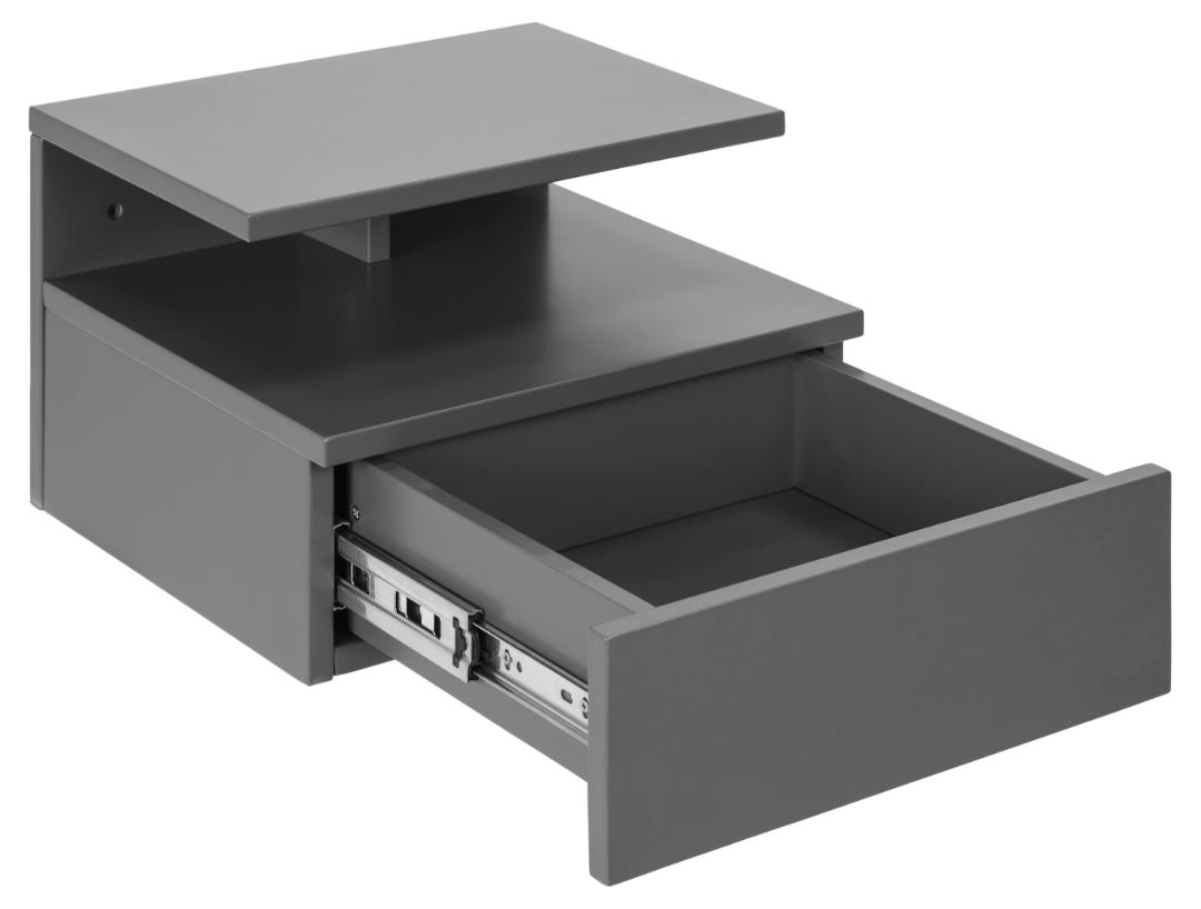 Nachtkastje Ashlan 8211 Grijs Mdf Nachtkastje Ashlan 8211 Grijs Mdf