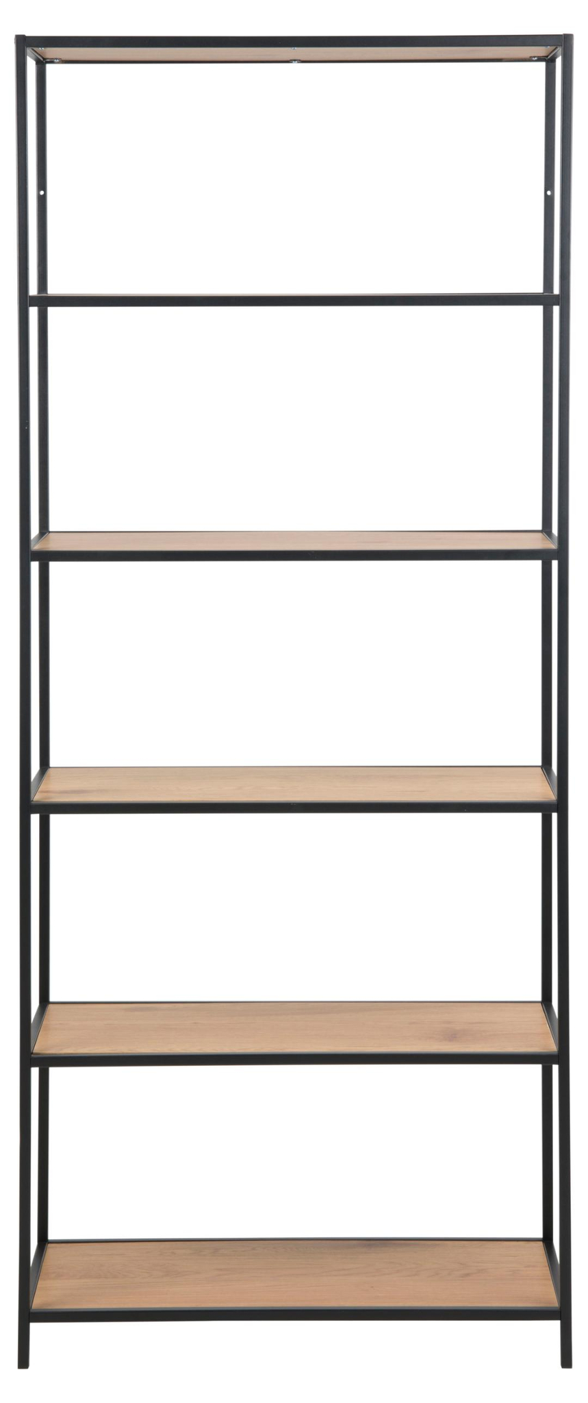 Boekenkast Seaford 8211 Wild Eiken Ruw Melamine 8211 Metaal