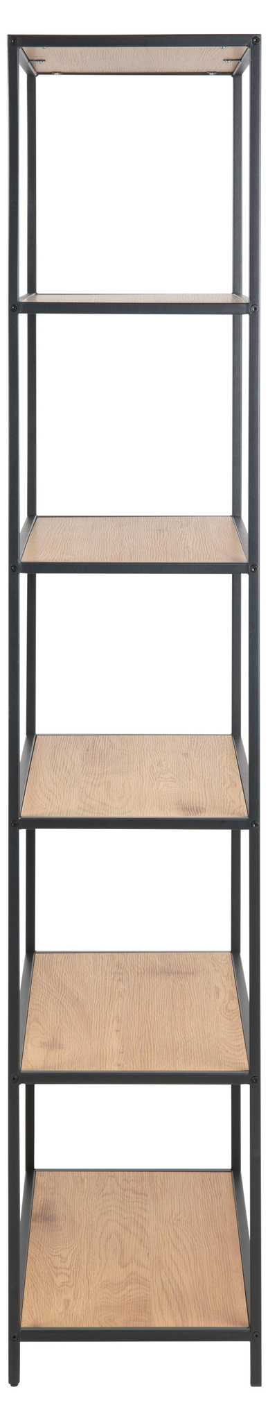 Boekenkast Seaford 8211 Wild Eiken Ruw Melamine 8211 Metaal