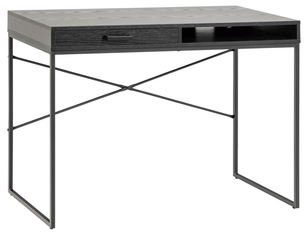 Bureau Seaford 8211 Zwart Essen Melamine 8211 Metaal