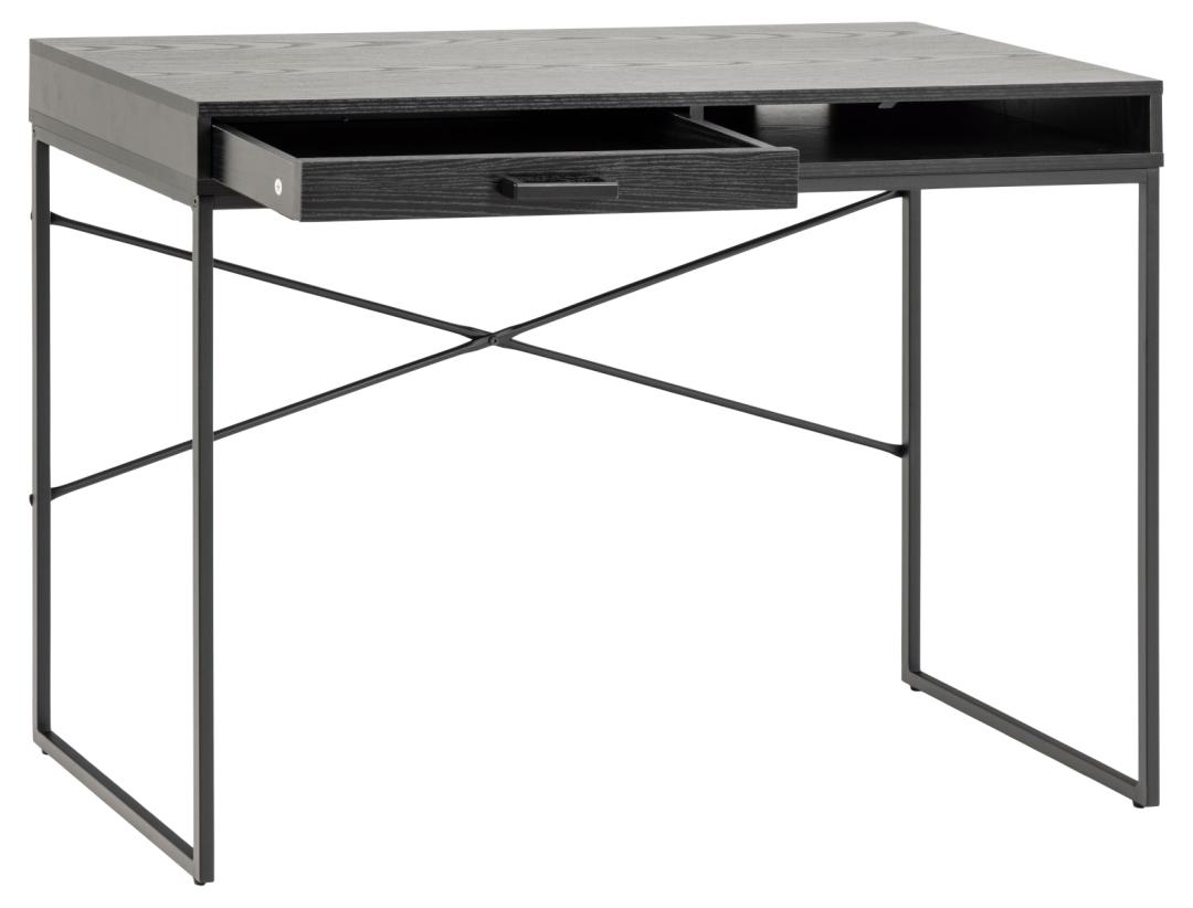 Bureau Seaford 8211 Zwart Essen Melamine 8211 Metaal