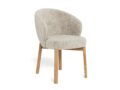 Eetkamerstoel Darlene - Stof Juto beige - Eikenhout (minimale bestelling 2 stuks)