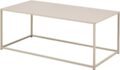 Salontafel Seaford - Grijs ruw melamine - Grijs metaal