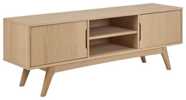 Tv Dressoir Marte 8211 Wit Geolied Eikenfineer