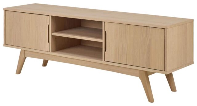 Tv Dressoir Marte 8211 Wit Geolied Eikenfineer