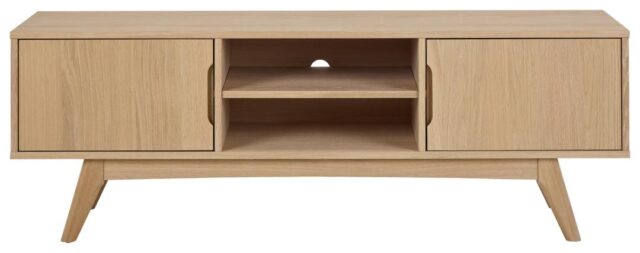 Tv Dressoir Marte 8211 Wit Geolied Eikenfineer