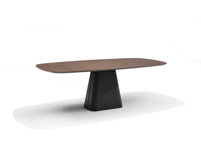 Eetkamertafel Basis Deens 8211 Hpl1 Ferro Brons Tm05 8211 Ovaal 8211 240 215 110 Cm