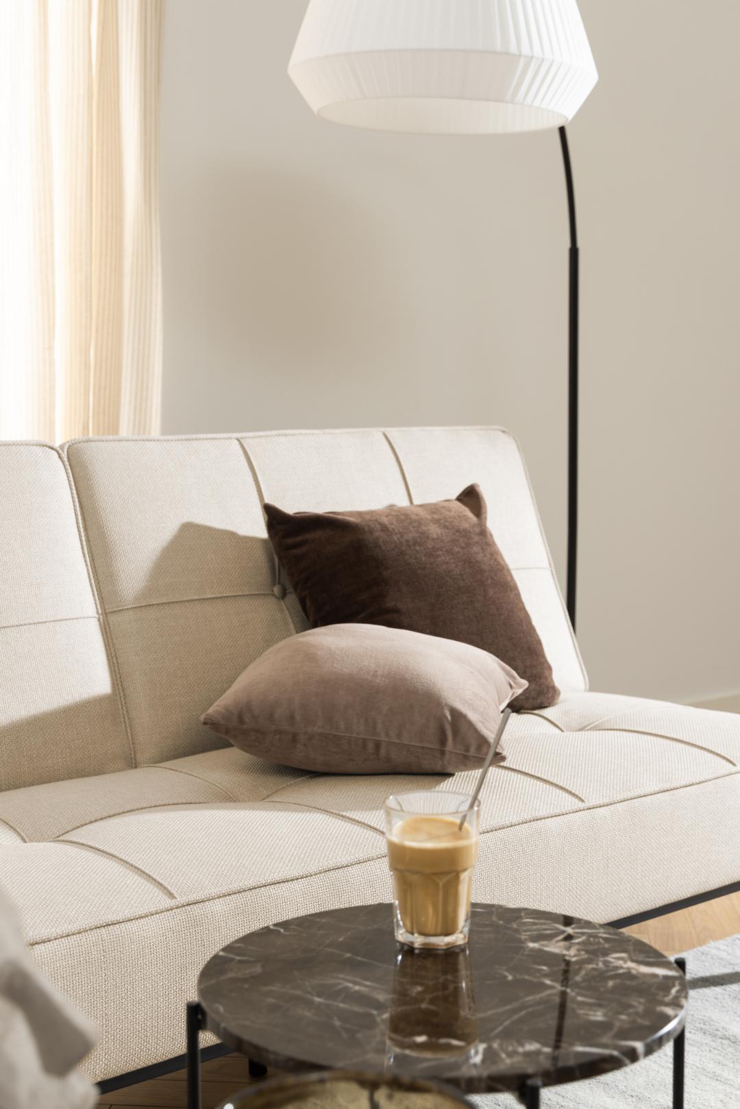 Bijzettafel Avila 8211 Bruin Marmer Melamine 8211 Metaal