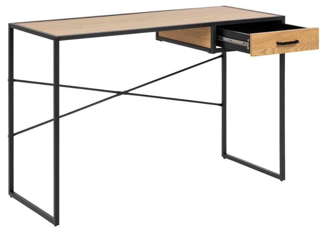 Bureau Seaford 8211 Mat Wild Eiken 8211 Metaal
