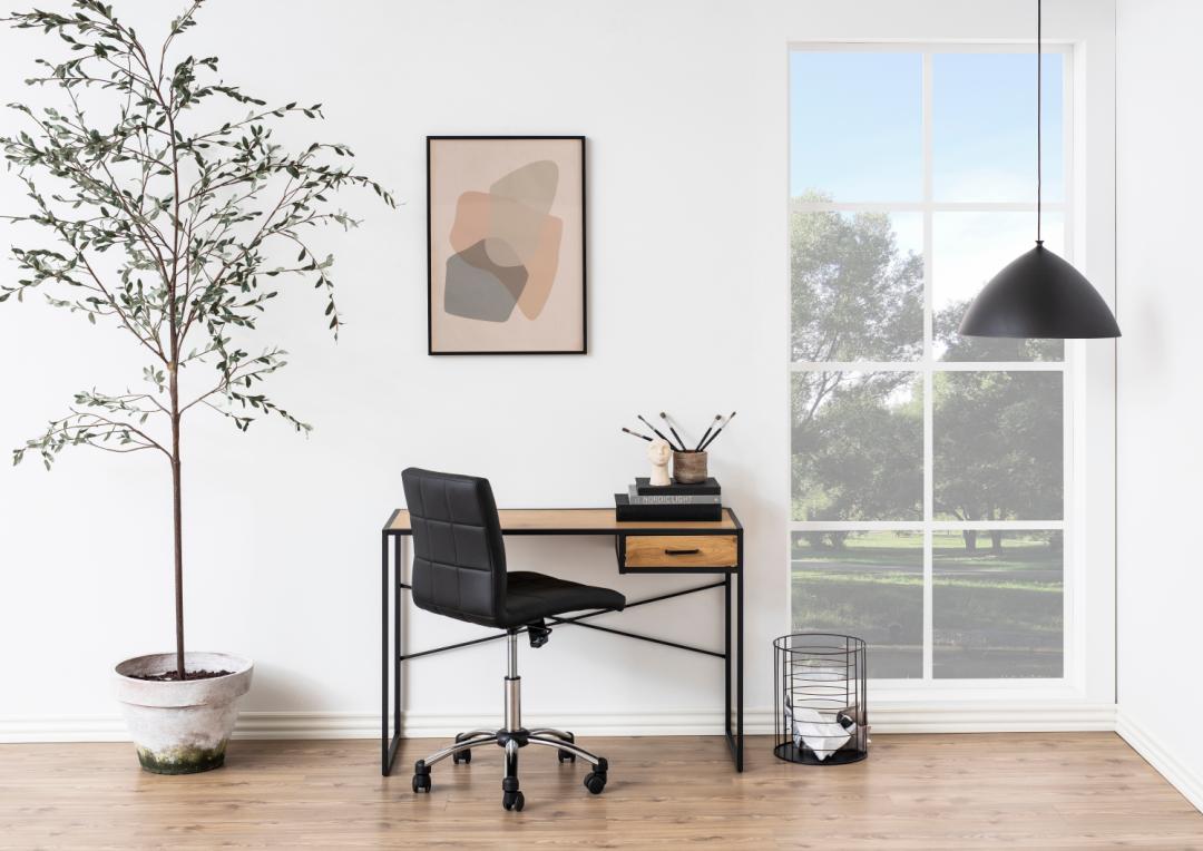 Bureau Seaford 8211 Mat Wild Eiken 8211 Metaal