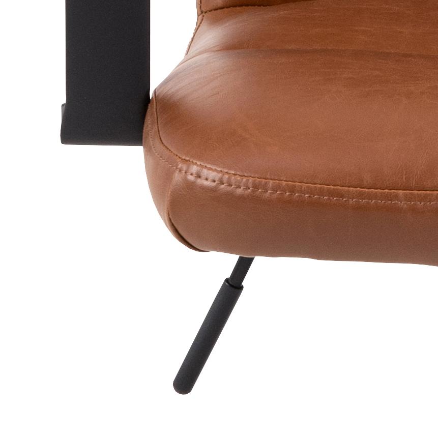 Bureaustoel Flora 8211 Pu Vintage Brandy 8211 Verstelbaar