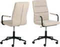 Bureaustoel Nolan - Stof Basel beige - Verstelbaar
