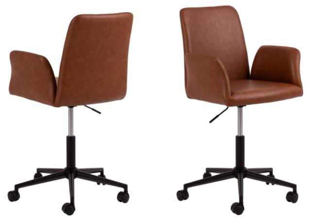 Bureaustoel Naya 8211 Pu Retro Brandy 8211 Verstelbaar