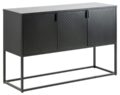 Dressoir Newton - Mat zwart metaal - Gaas