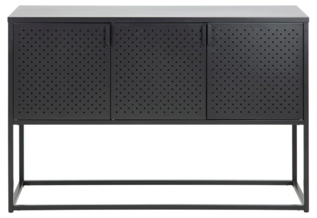 Dressoir Newton 8211 Mat Zwart Metaal 8211 Gaas