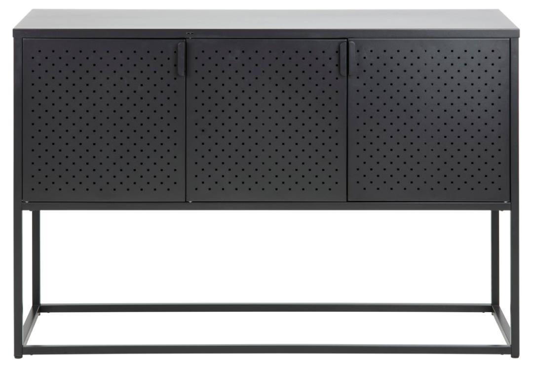 Dressoir Newton 8211 Mat Zwart Metaal 8211 Gaas