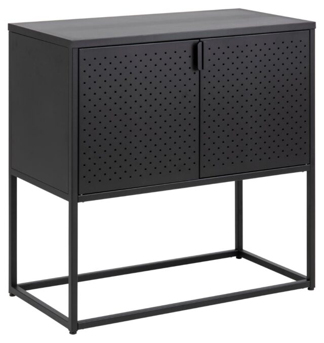 Dressoir Newton 8211 Mat Zwart Metaal 8211 Gaas