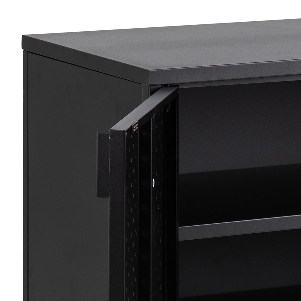 Dressoir Newton 8211 Mat Zwart Metaal 8211 Gaas