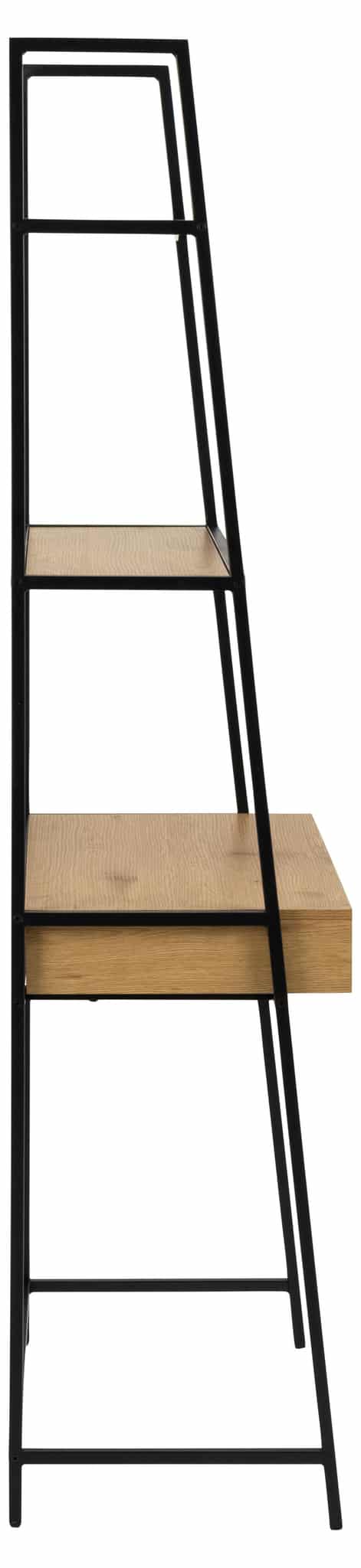 Boekenkast Seaford 8211 Mat Wild Eiken Melamine 8211 Metaal