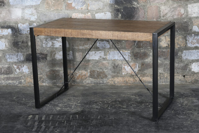 Bartafel Nairobi 8211 Mangohout 8211 Metaal 8211 140 Cm
