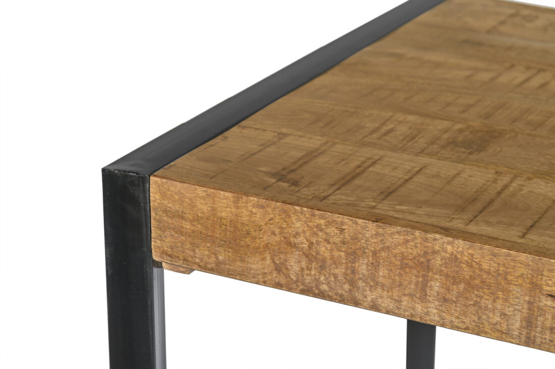 Bartafel Nairobi 8211 Mangohout 8211 Metaal 8211 140 Cm