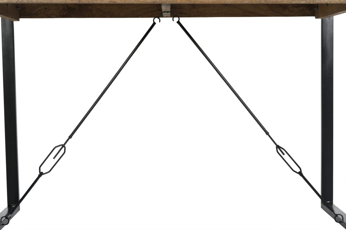 Bartafel Nairobi 8211 Mangohout 8211 Metaal 8211 140 Cm